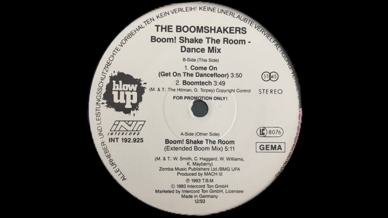 The Boomshakers - Boom! Shake The Room[Dance Mix] (1994) #90sdancemusic #dance90s #90s