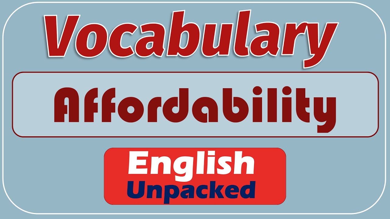 Affordability