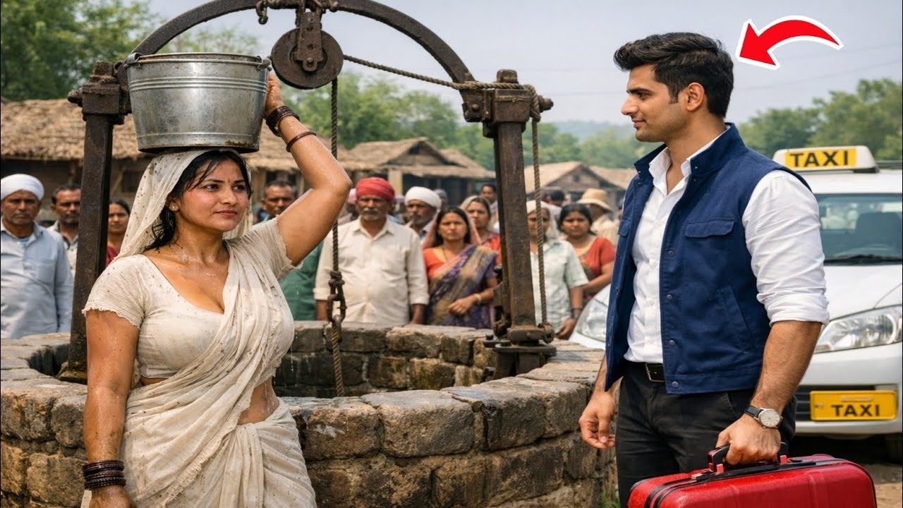 দুই বছর পর যখন স্বামী বিদেশ থেকে গ্রামে ফিরে আসেন, তখন তিনি তার স্ত্রীকে কূপের কাছে কাজ করতে দেখেন..