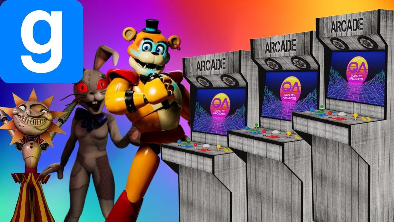 The Glamrock Animatronics go to the Arcade!