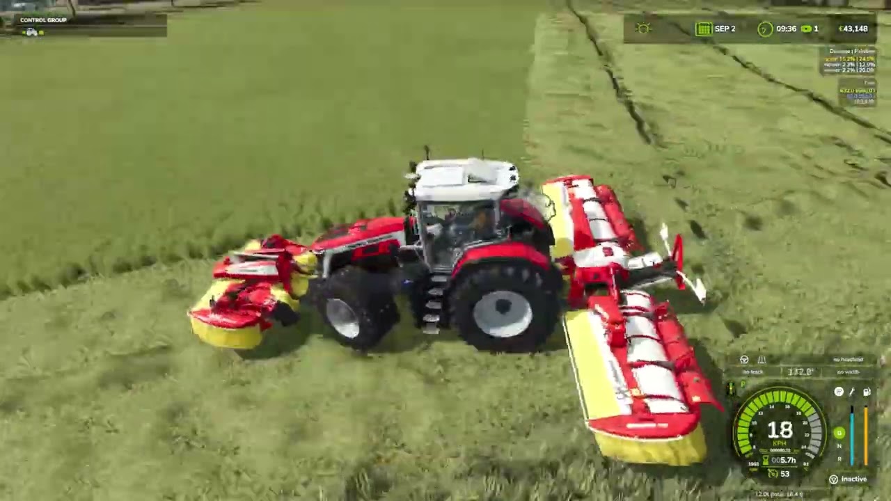  MOWING HAY GRASS TRACTOR  MF 9S   🌿  | Haut Beyleron | Farming Simulator 25 | Episode 17 