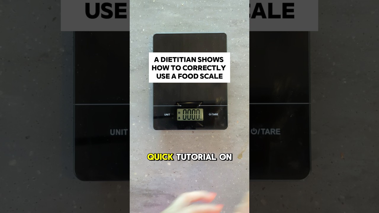 How to use a food scale ⚖️ according to a #dietitian