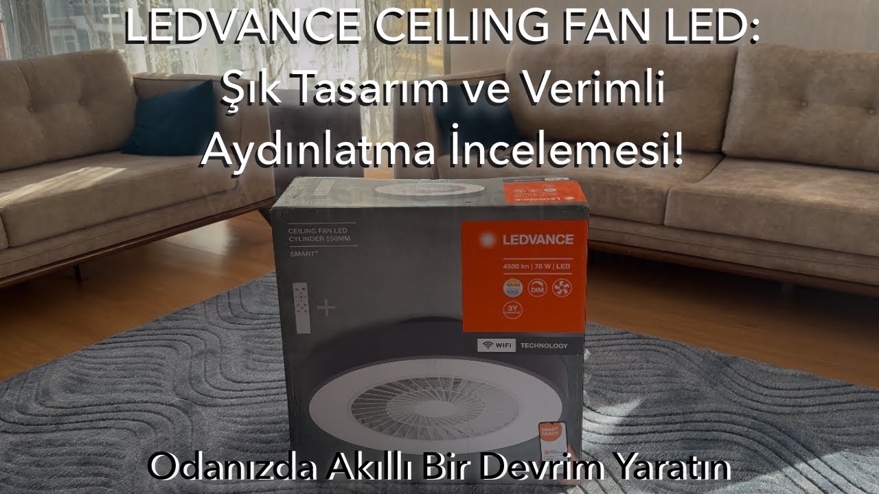 Tavan lambasının akıllısı; LEDVANCE , uygulamadan ve kumandadan kontrollü akıllı lamba incelemesi…