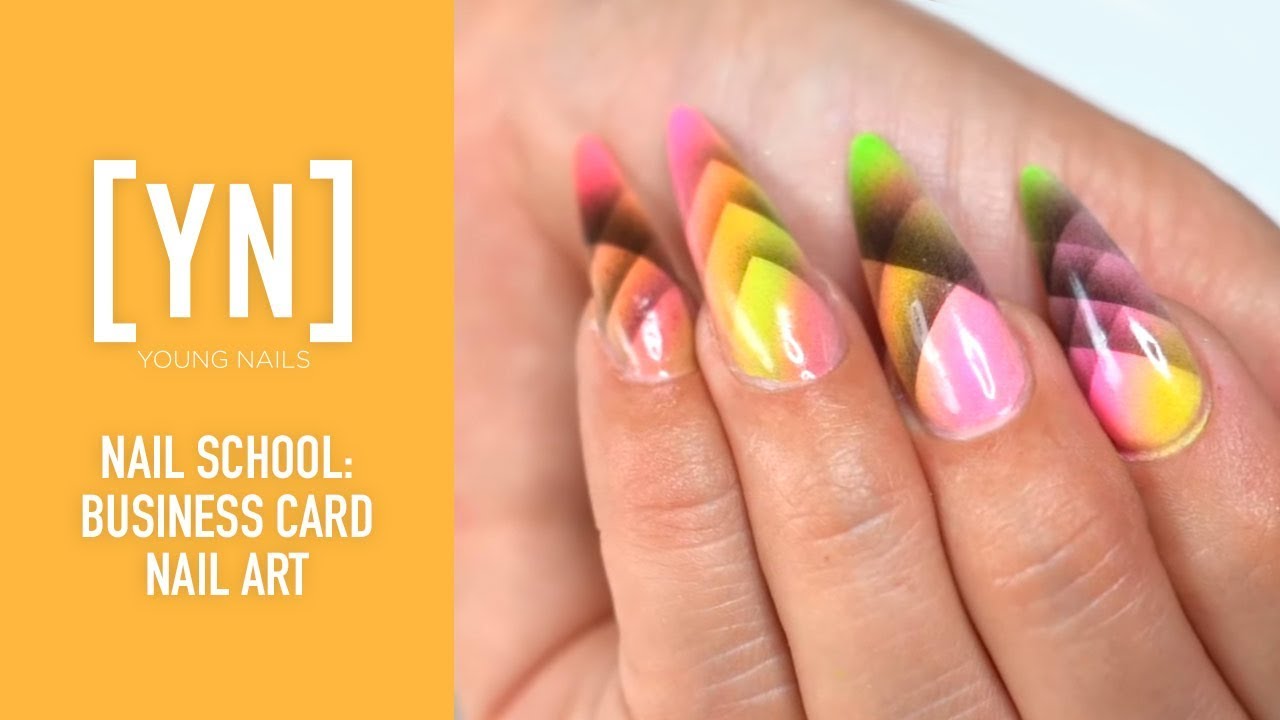 Nail School - Business Card Nail Art