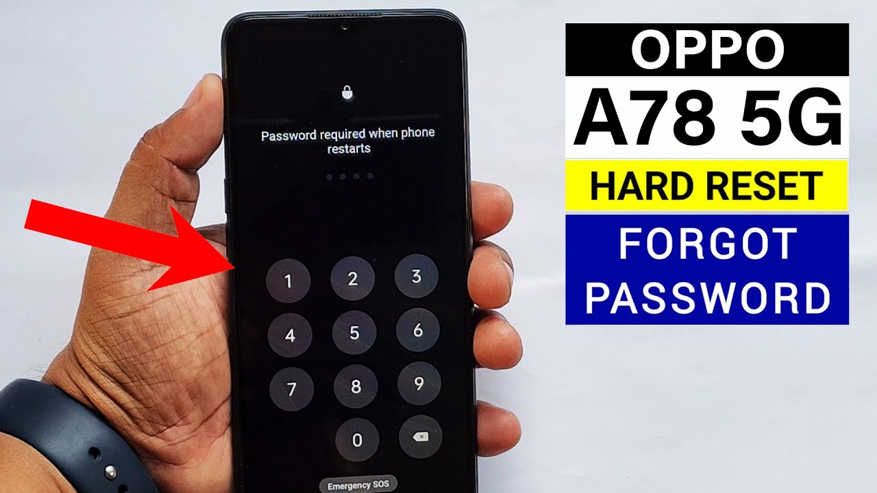 OPPO A78 5G Screen Unlock or Hard Reset 💥With Keys