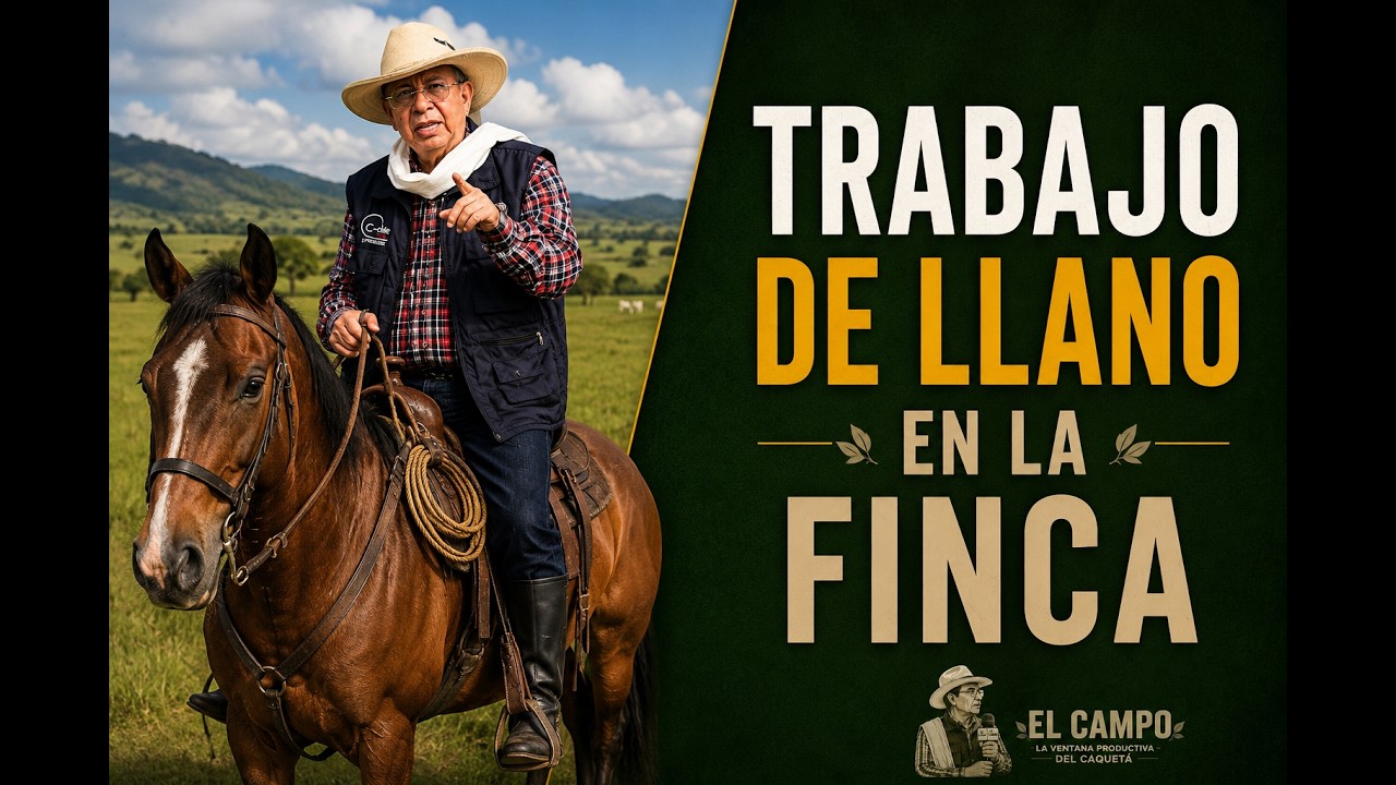 Trabajo de llano en la finca