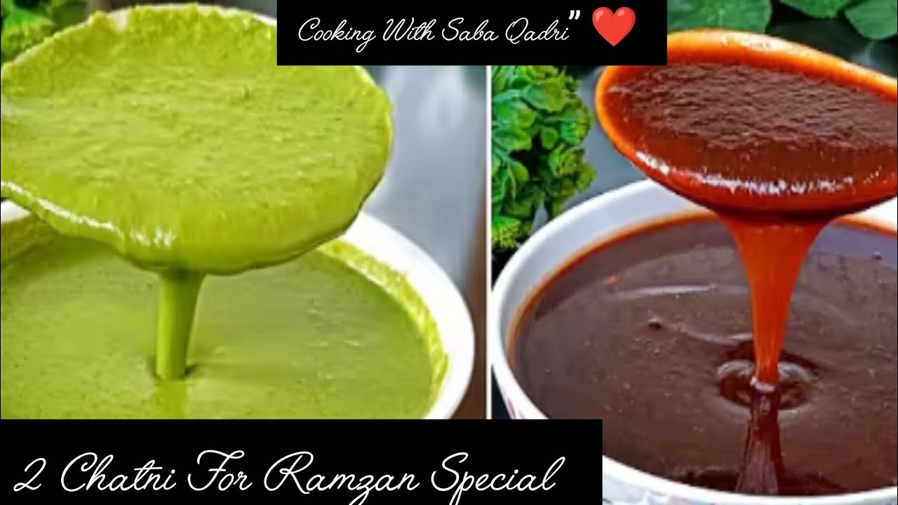 इमली गुड़ की खट्टी मीठी चटनी और हरी मिर्च की चटनी बनाने की रेसिपी / 2 Chatni For Ramzan Special Snack