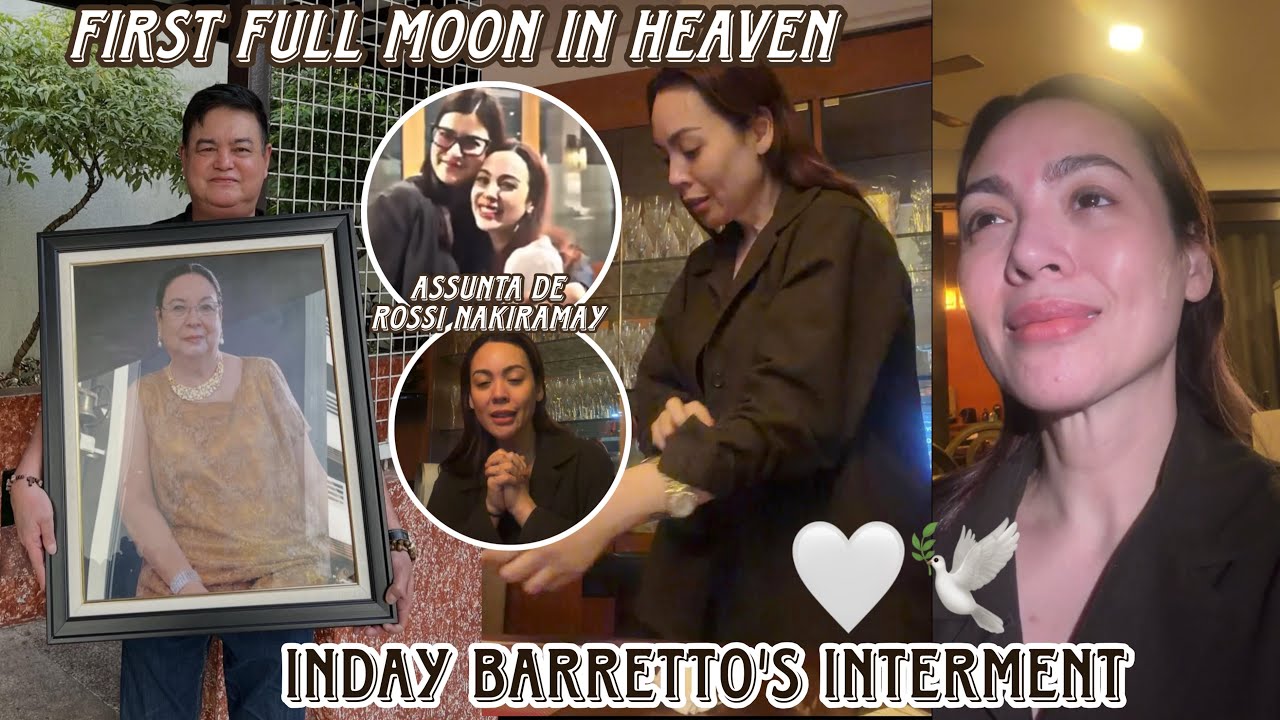 Inday Barretto interment 🤍 Claudine hinatid na sa final resting place ang ina