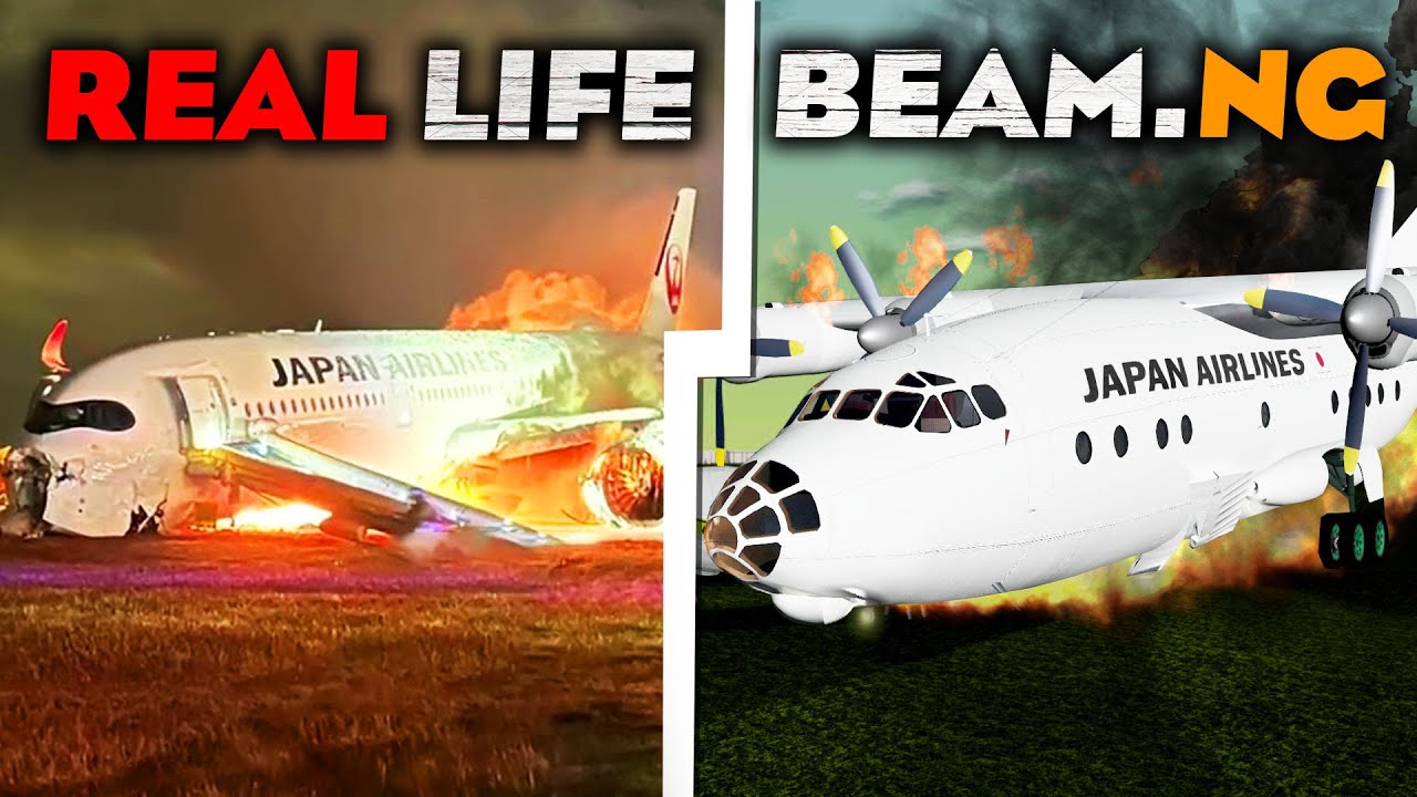 Real Airplane Crashes Recreation in BeamNG Drive #4
