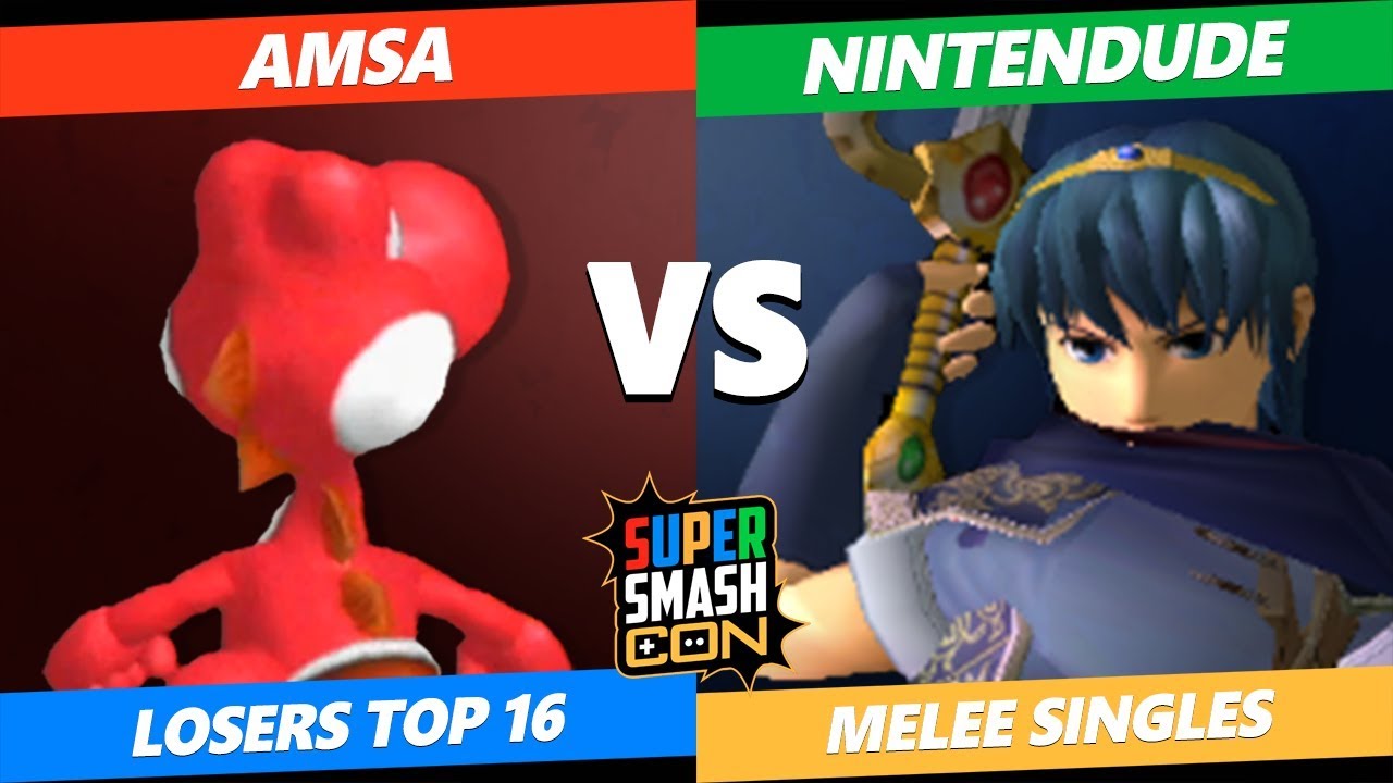 SSC 2019 SSBM - VGBC RB | aMSa (Yoshi) Vs. Nintendude (Marth) Smash Melee Tournament Losers Top 16