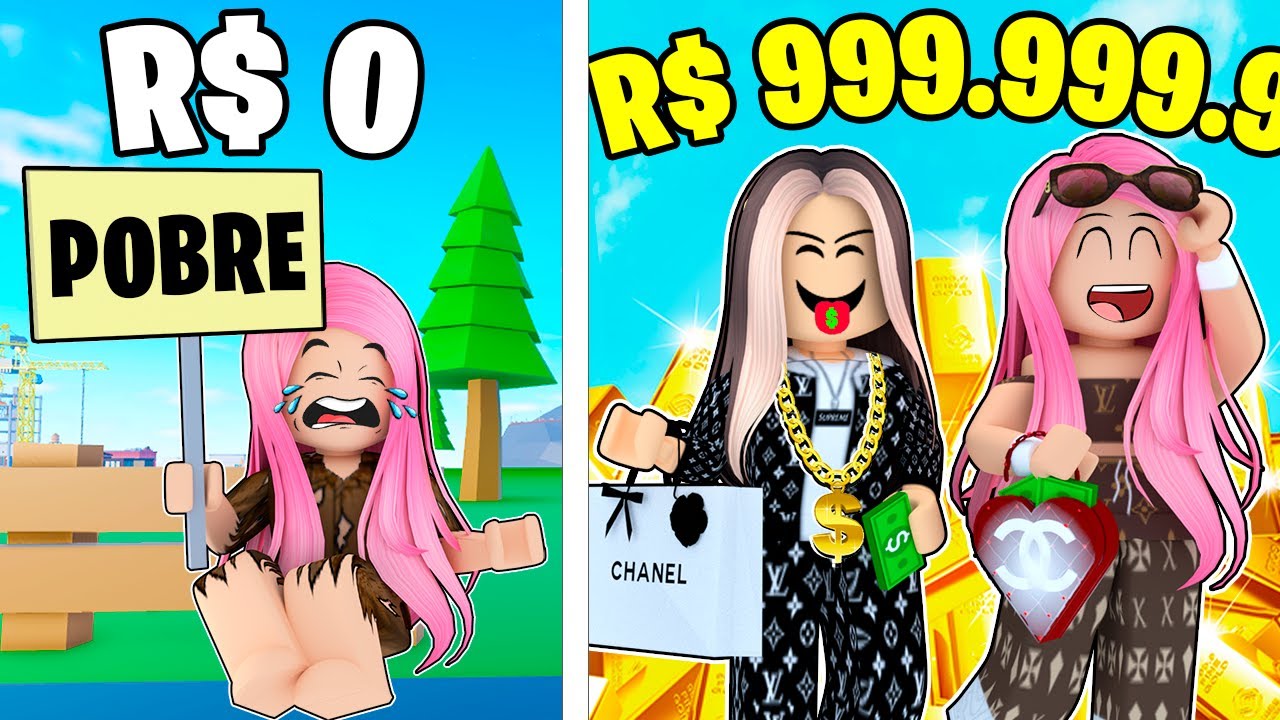 EU FUI DE POBRE A MILIONÁRIA EM APENAS 24 HORAS (Roblox Big city Tycoon)@familiamaffi