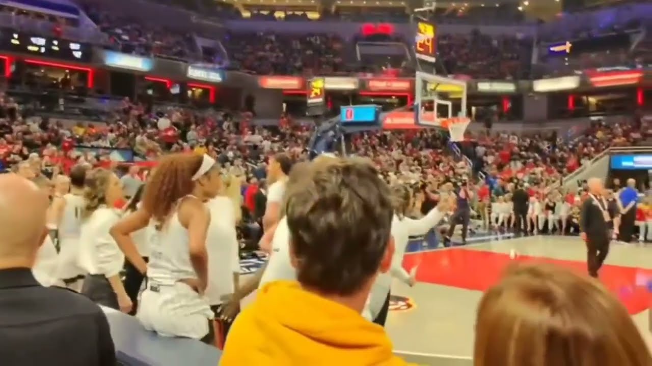 Actual Courtside Footage: No Racial Slurs During Caitlin Clark & Angel Reese Flagrant Foul