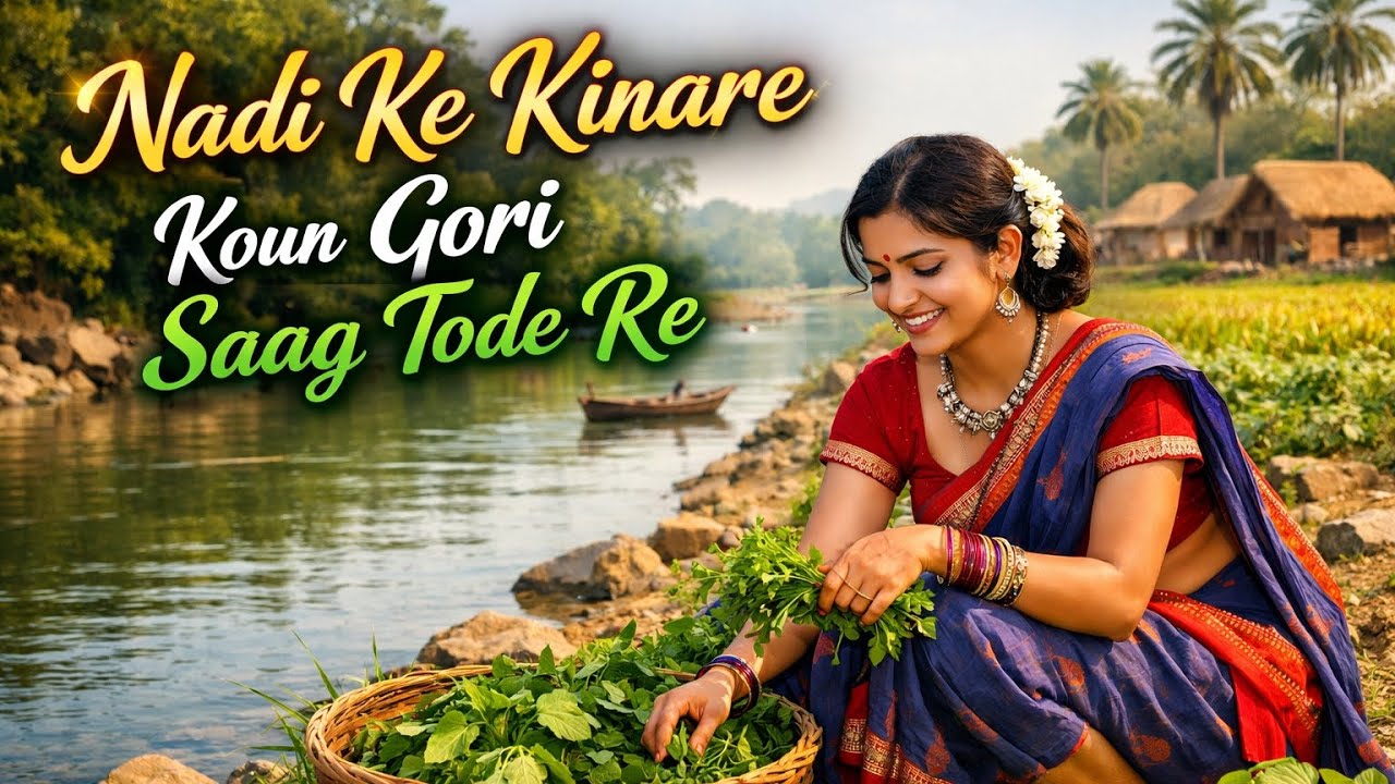 Nadi Ke Kinare Koun Gori Saag Tode Re 🌿 | Nagpuri Folk Cover Version | Village Love Song