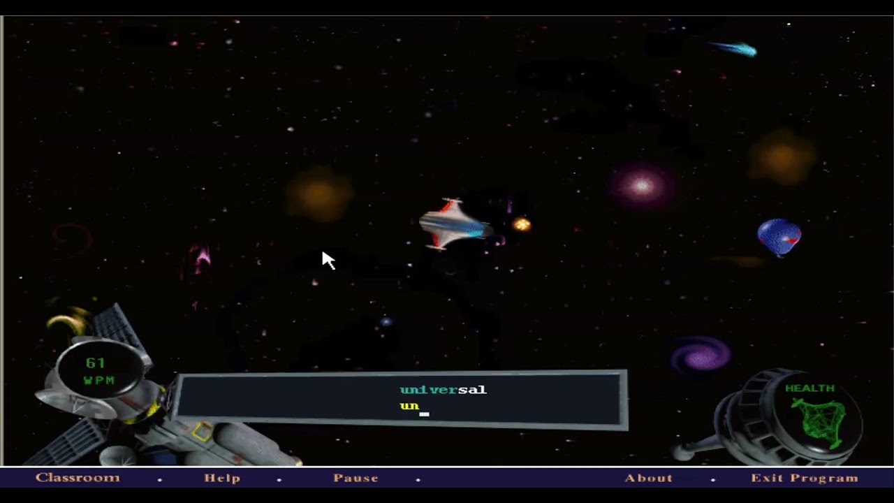Mavis Beacon Teaches Typing 5 (Space Game)