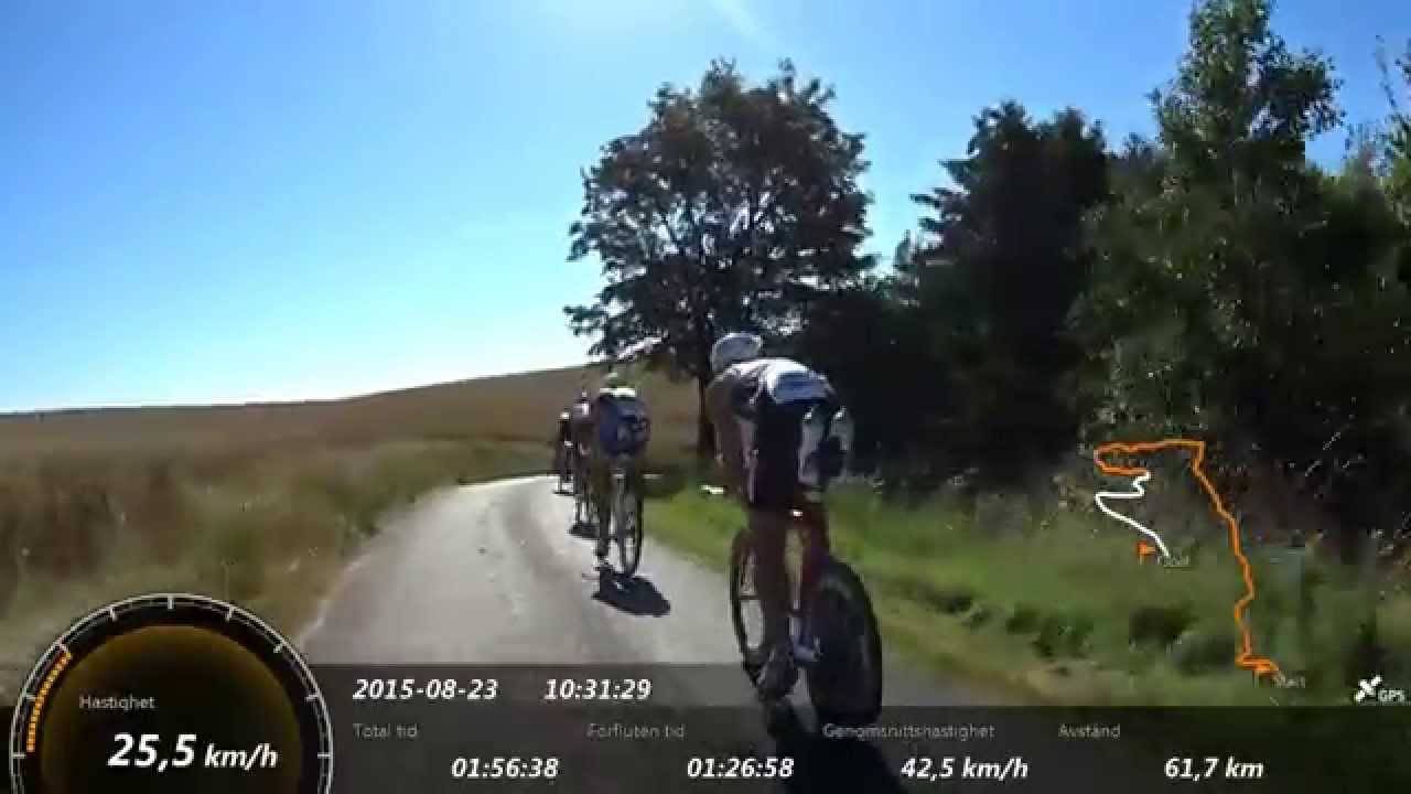 KMD Ironman Copenhagen 2015, MC-Marshall on Motorbike looks for drafting on Bicycle part.