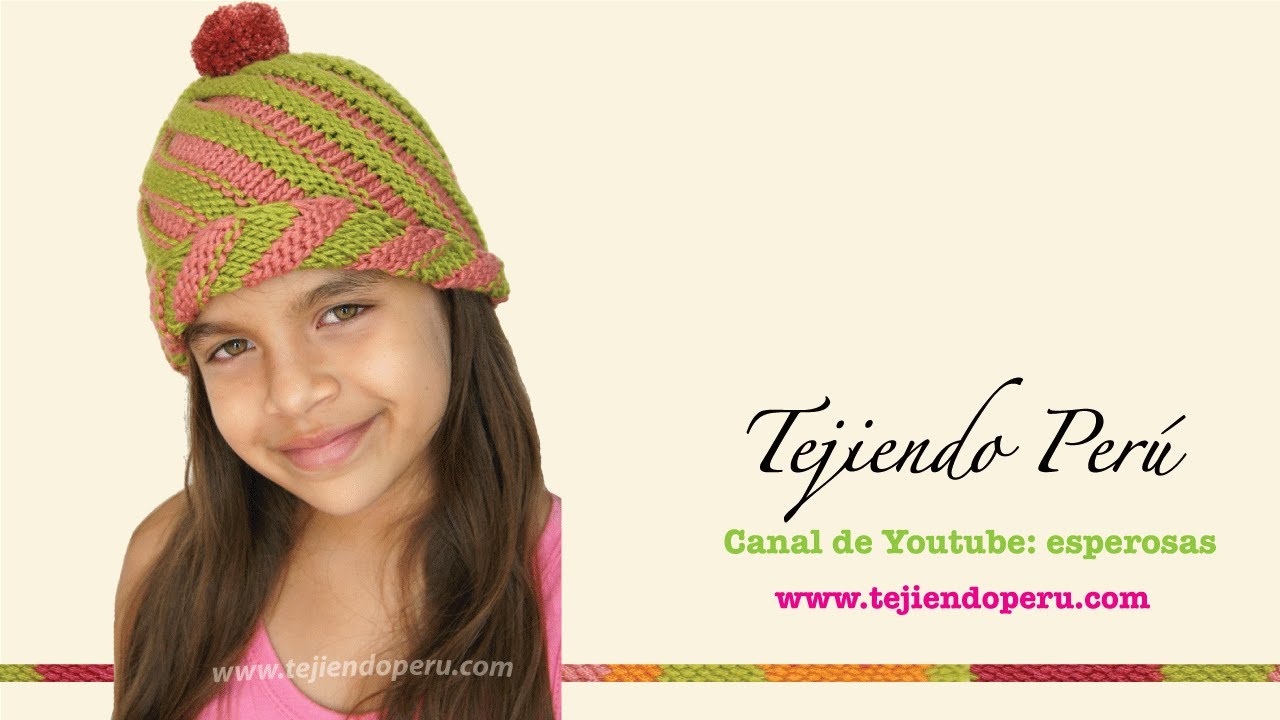 Dos agujas: c&oacute;mo tejer un gorro odessa o en remolino espiral  (Parte 1)