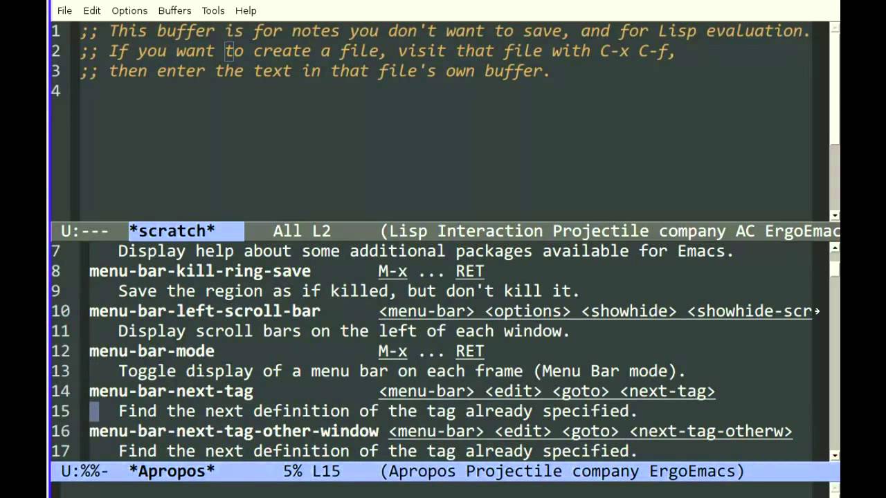 Изучаем Emacs. Эпизод 01
