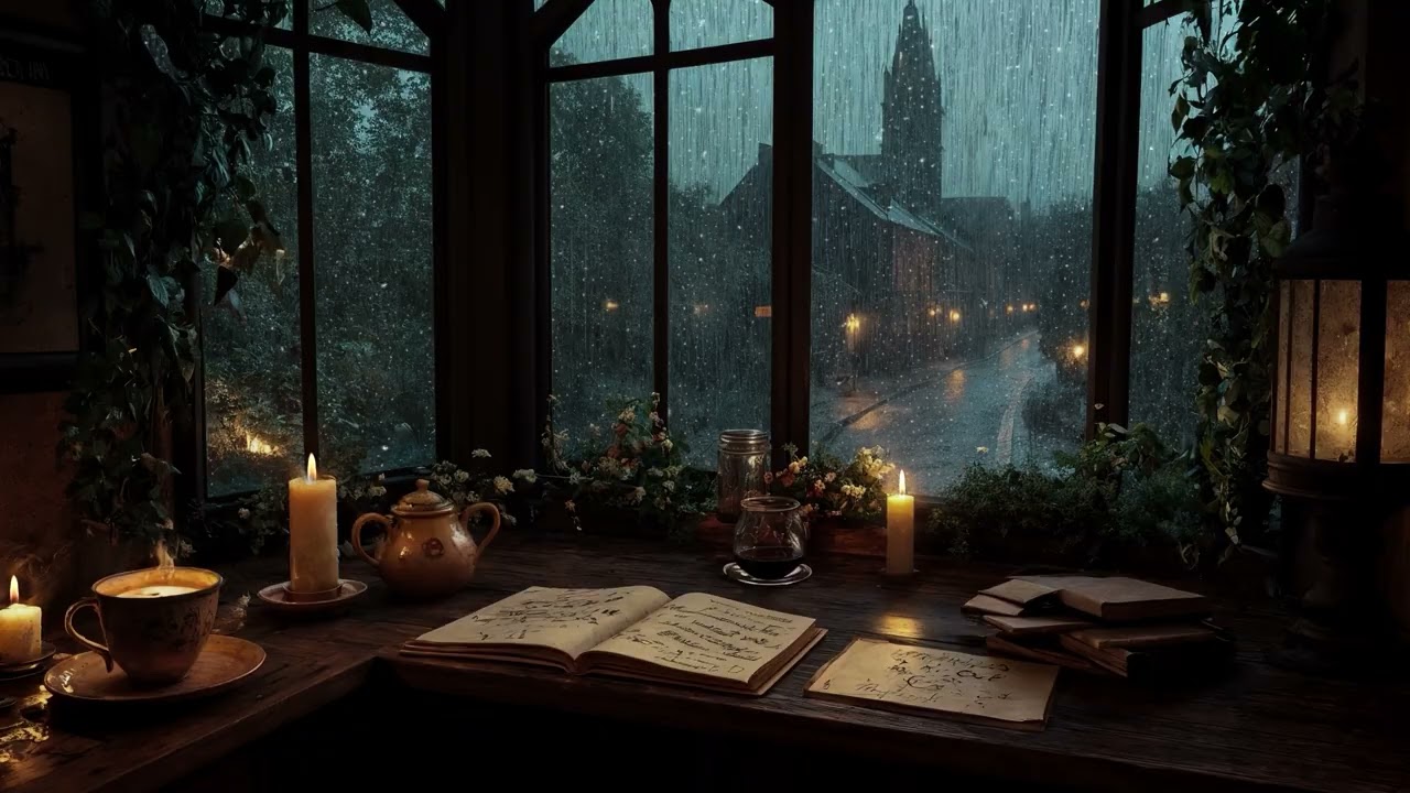 A Quiet Rainy Day Indoors 🌧️ Window Rain & Cozy ASMR Sounds