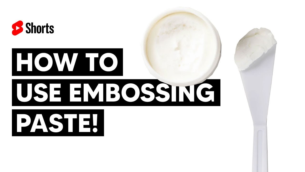 How To Use Embossing Paste For Crafting #shorts
