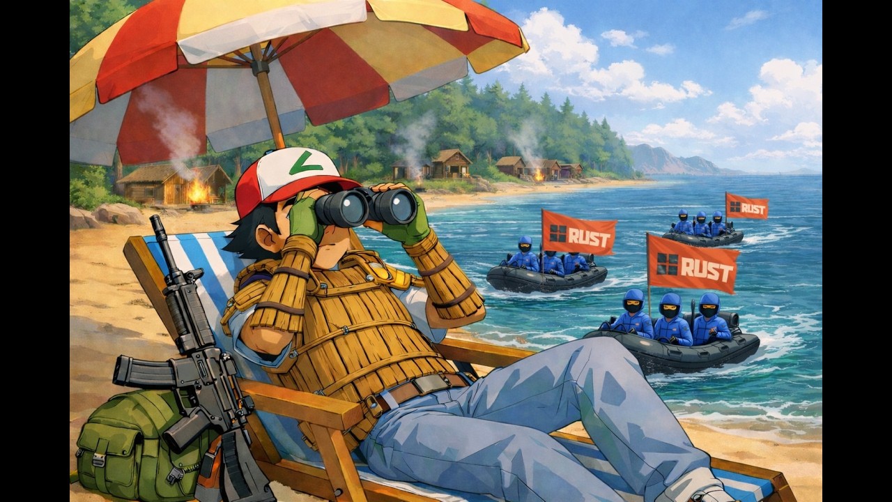 Врыв на вайп после отпуска. #РАСТ #Rust