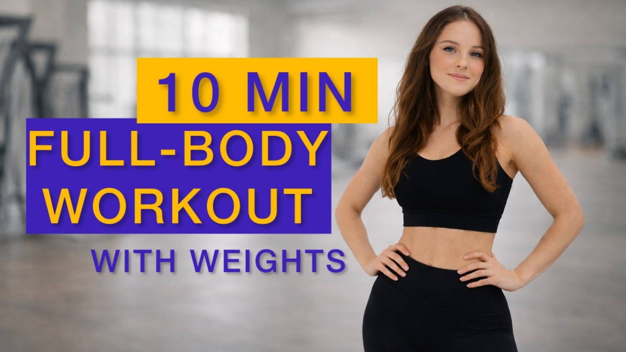 10 MIN FULL-BODY WORKOUT | WITH WEIGHTS | at Home