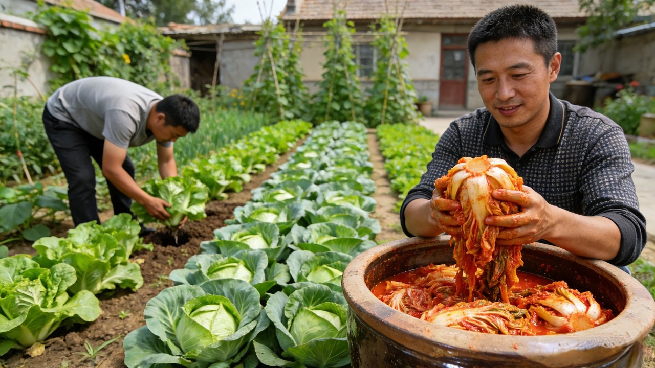 山野寻味：脆爽辣白菜我们品的，是烟火，是滋味！The crisp spicy cabbage we taste is the warmth, the flavor!