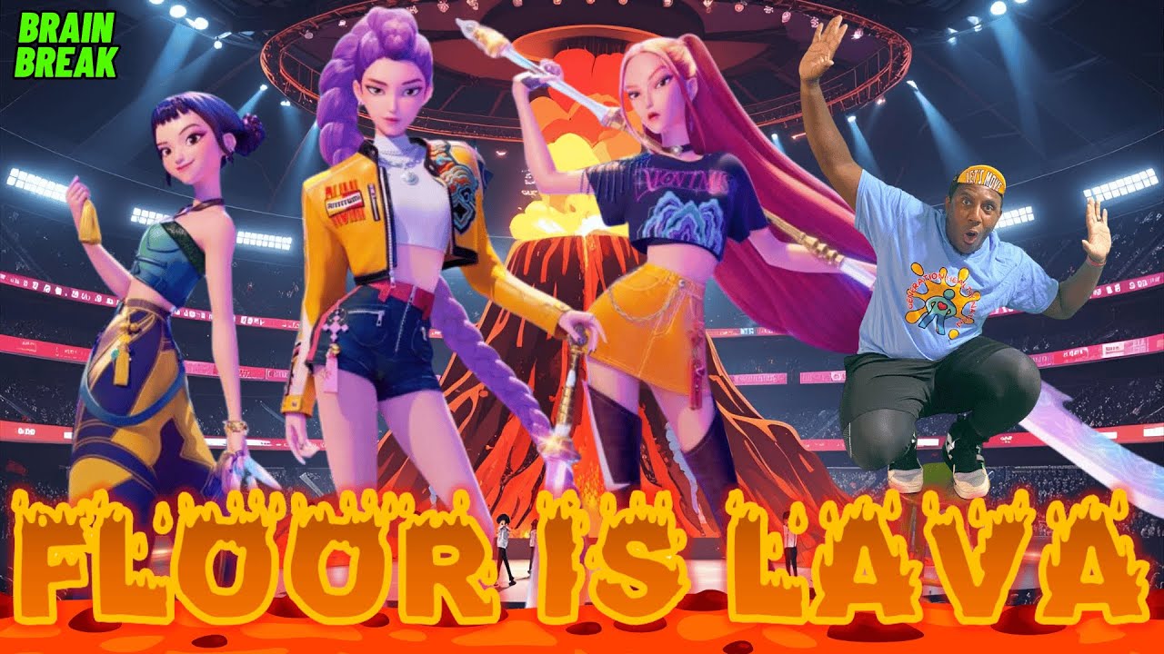 K-POP Demon Hunters Floor Is Lava Challenge! 🔥 Dance, Jump & Escape the Lava | Kids Exercise Game
