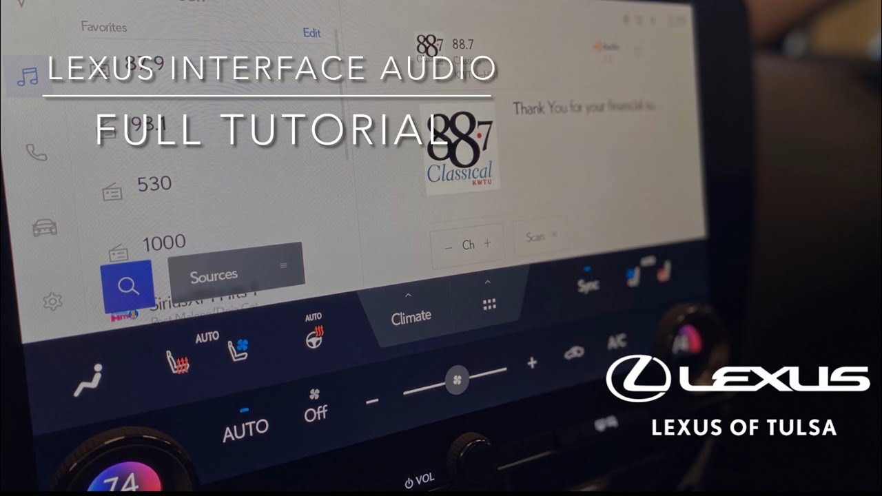 Lexus Interface Audio Tutorial
