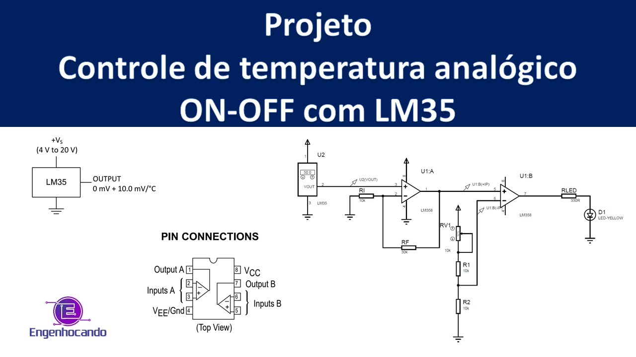 CONTROLE ANALÓGICO DE TEMPERATURA - PROJETO COMPLETO