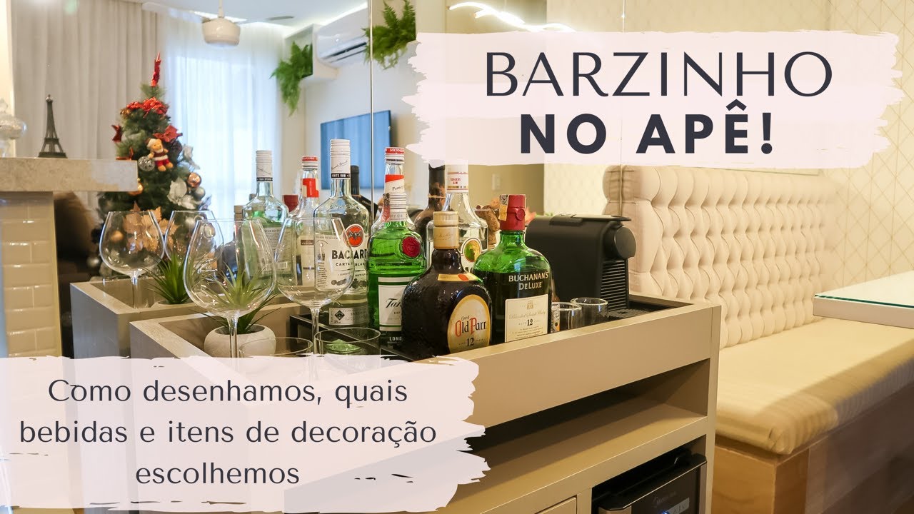 BARZINHO no apê | Como montamos, quais bebidas e itens de decoração escolhemos!