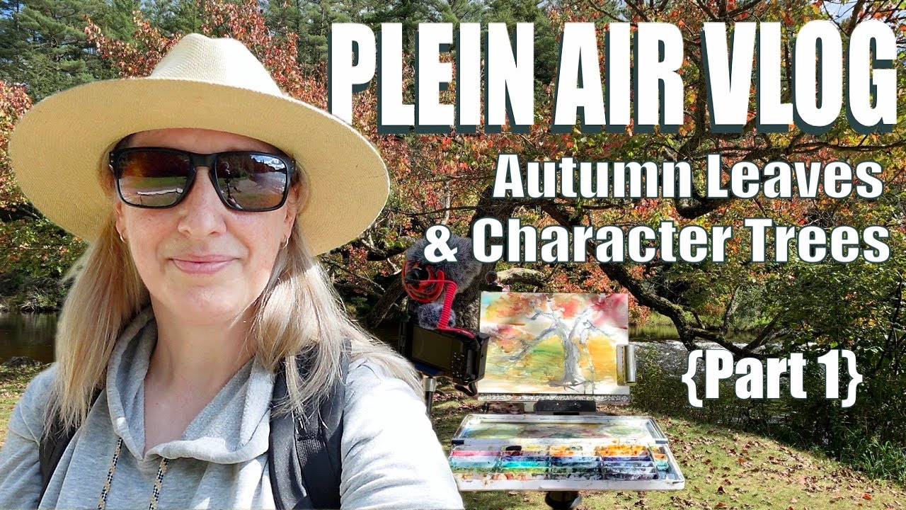 Watercolour Plein Air Painting Vlog: Autumn Leaves & Character Trees, Part 1