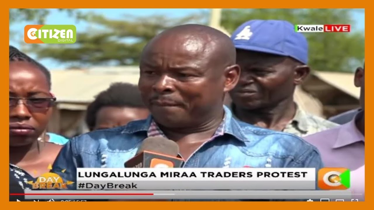 Lungalunga  miraa traders protest