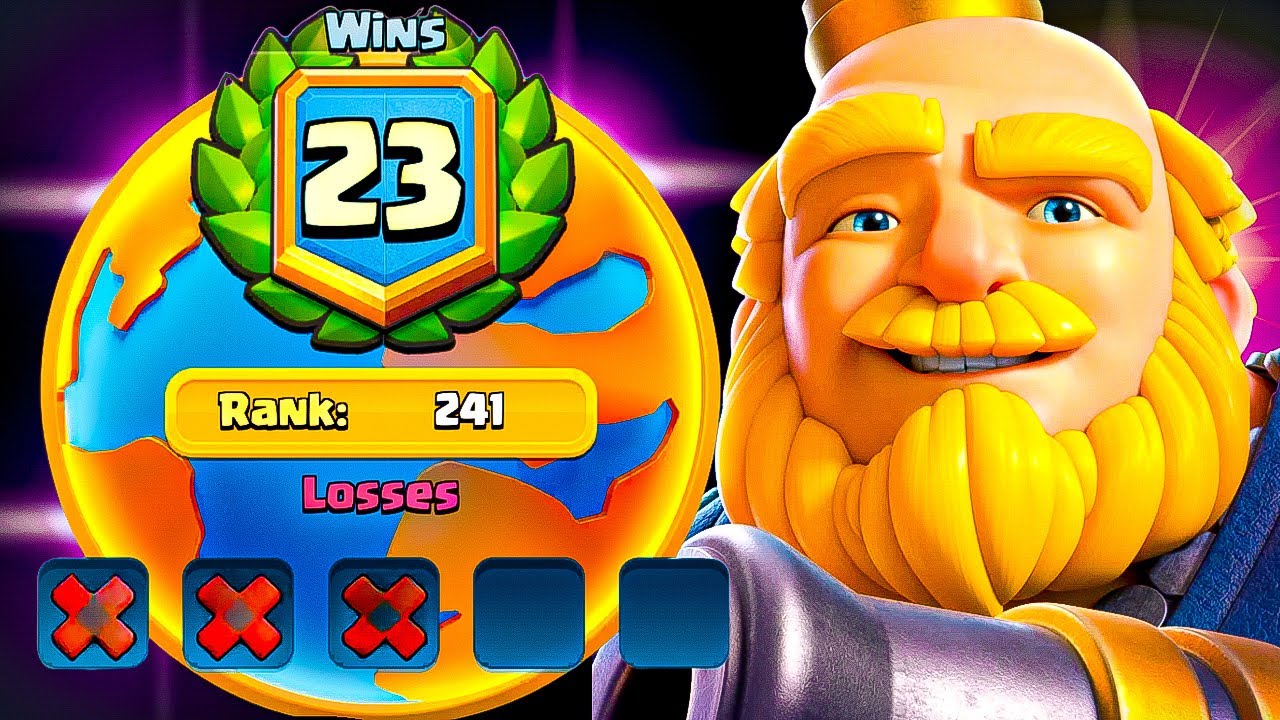 Best Royal Giant Deck for 23 Wins in the Global Tournament