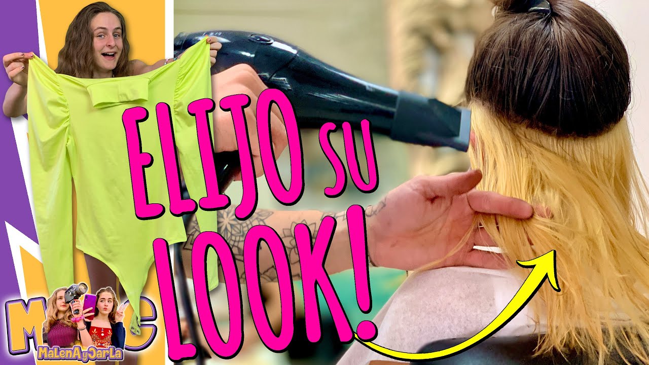 MI HERMANA COMPRA y ELIGE MI OUTFIT + ESCOGE el CORTE y el COLOR de MI PELO