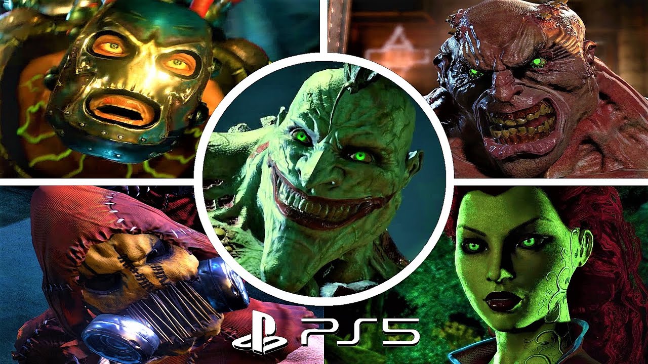 BATMAN ARKHAM ASYLUM PS5 ► All Bosses & Ending [NO DAMAGE / MAX DIFFICULTY]