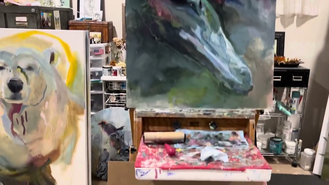 Greetings From a Messy Studio, a quick pep talk on creating with authenticity, make compelling art