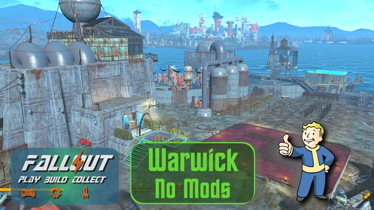 Fallout 4 Warwick Homested No Mods Settlement Build Tour. Packed with cool features!!