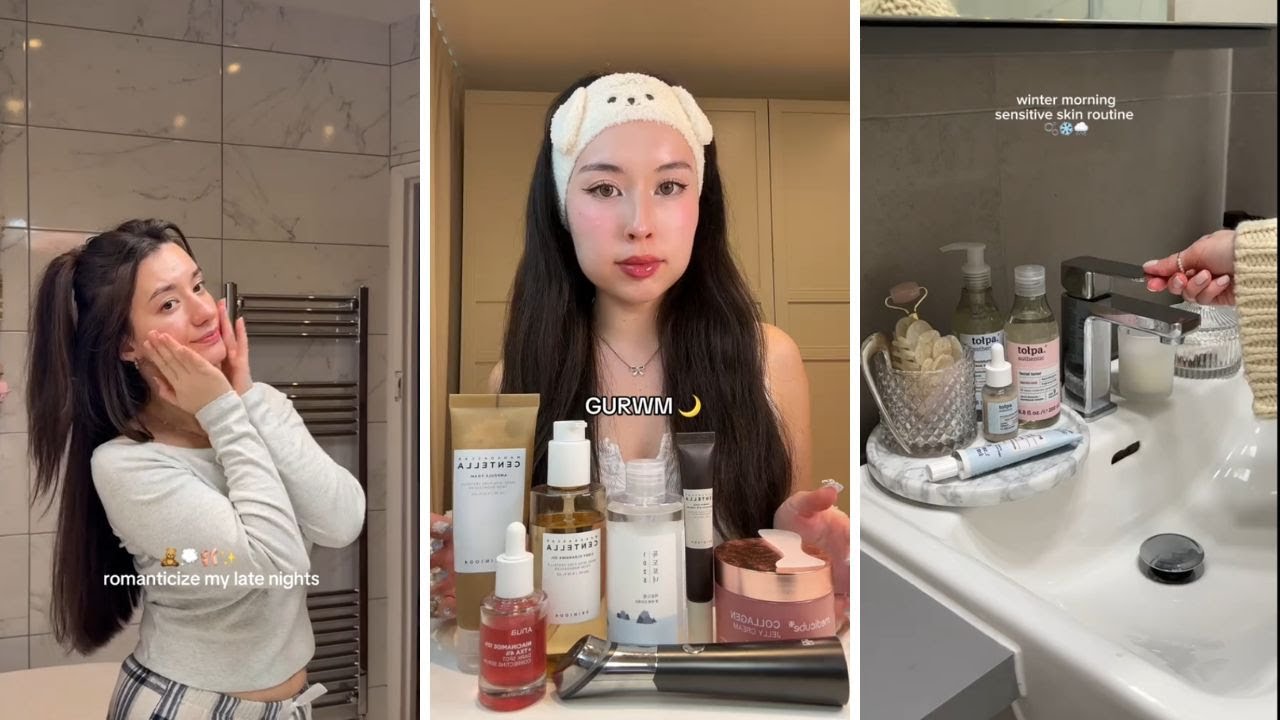 Skincare routine tiktok compilation 8