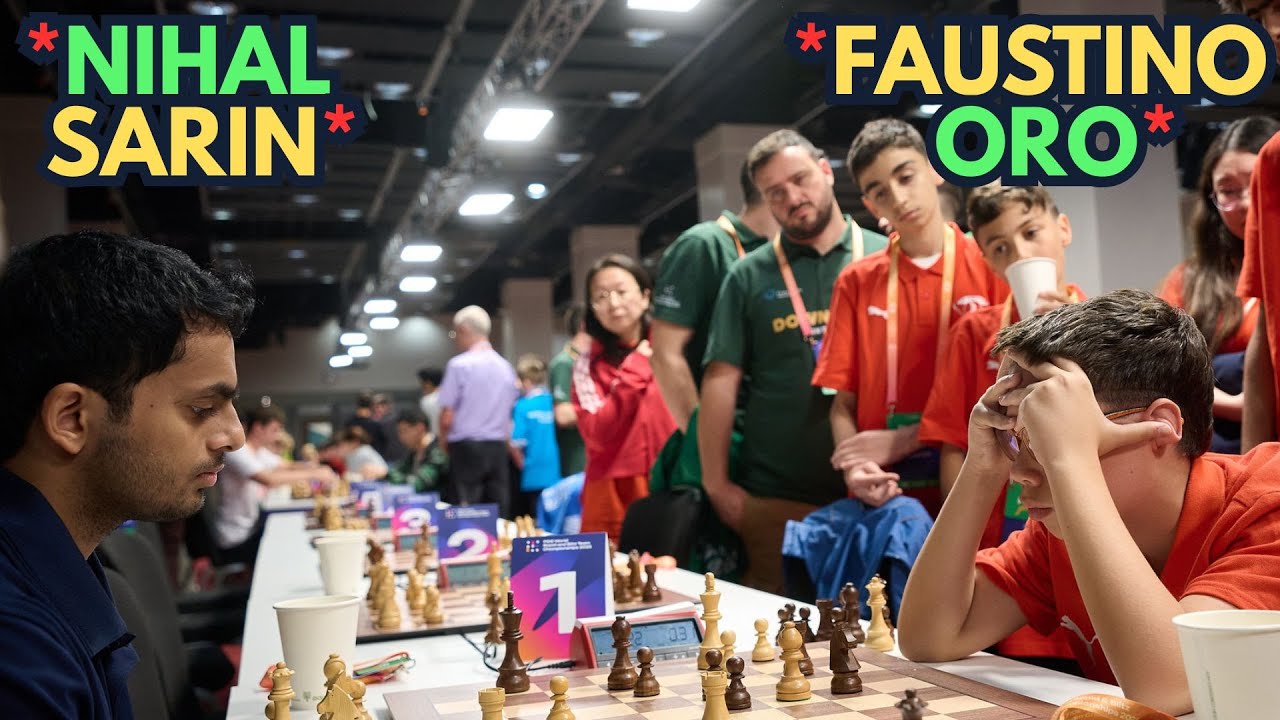 11-year-old Faustino Oro vs Speed Monster Nihal Sarin | FIDE World Rapid Team 2025
