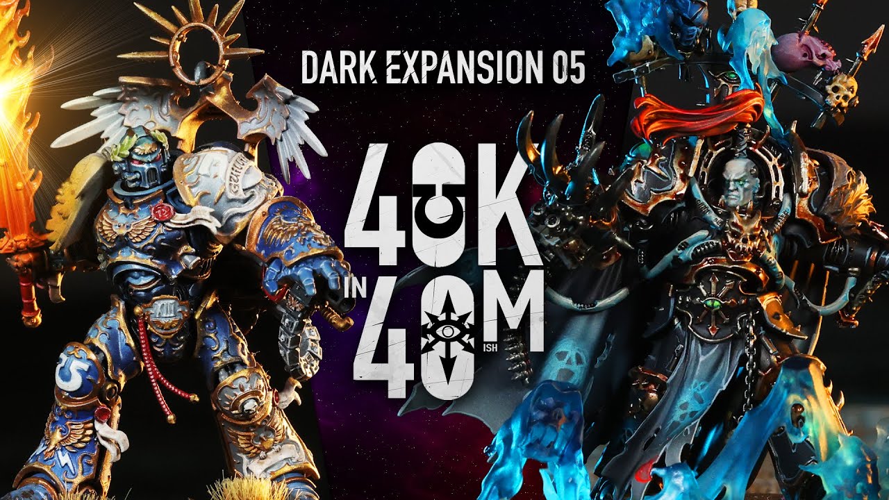 Abaddon vs Guilliman. Black Legion in the Dark Expansion Ep 5. Warhammer 40k in 40m