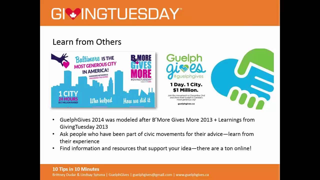 Starting a civic movement for GivingTuesday