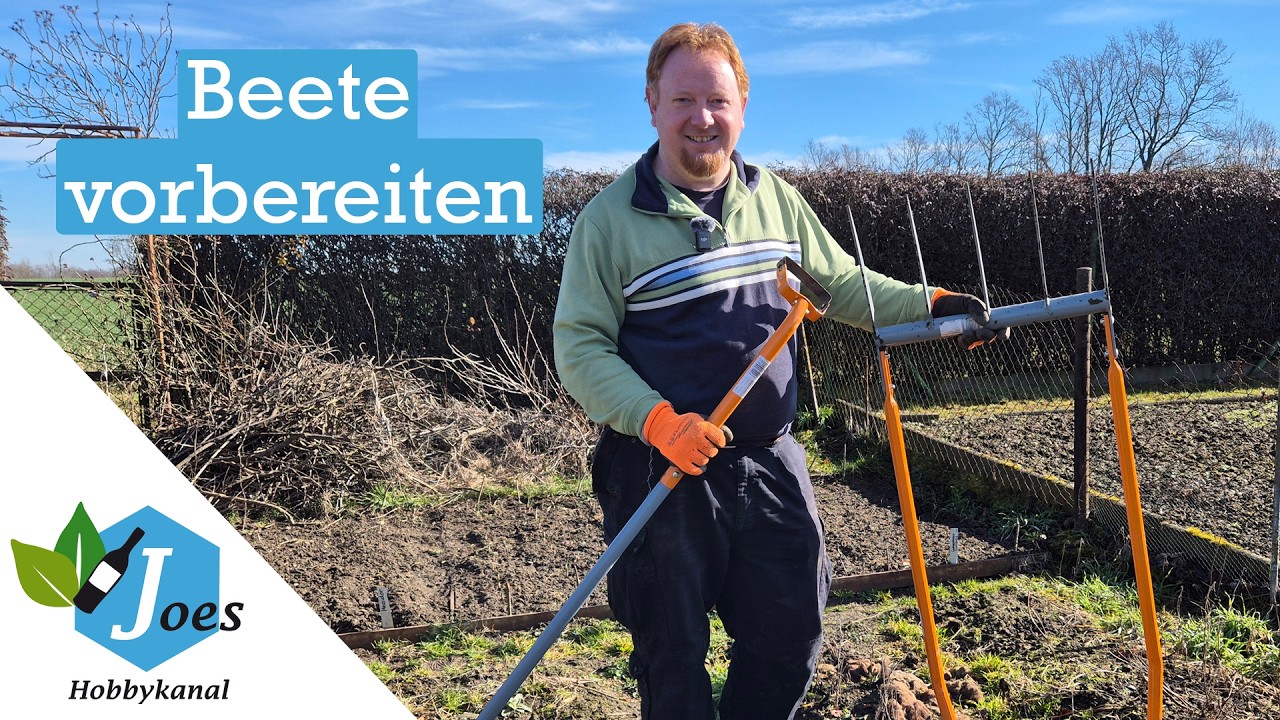 Beetvorbereitung mit Broadfork und Pendelhacke