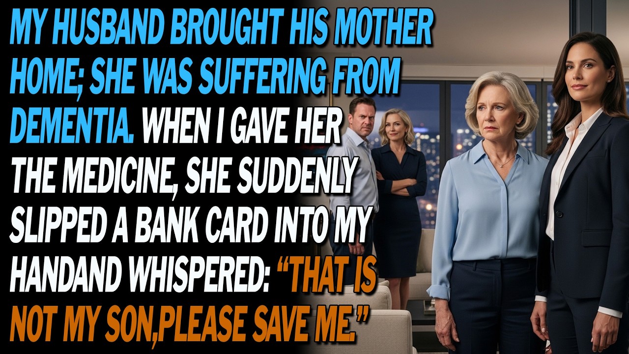 My Husband Brought His Memory-loss Mother Home. 💊 She Whispered: “He’s Not My Son.”