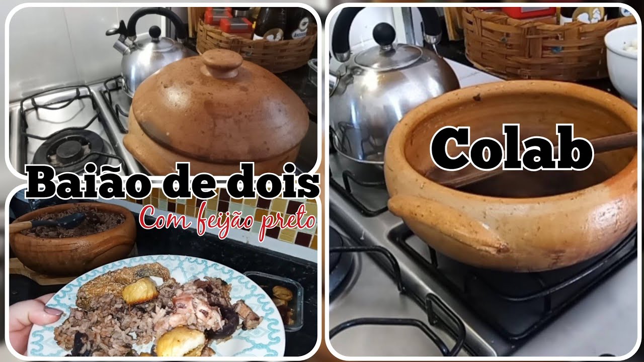 Baião de dois com feijão preto/COLLAB COM CANAL https://youtube.com/@casinhadacinha 