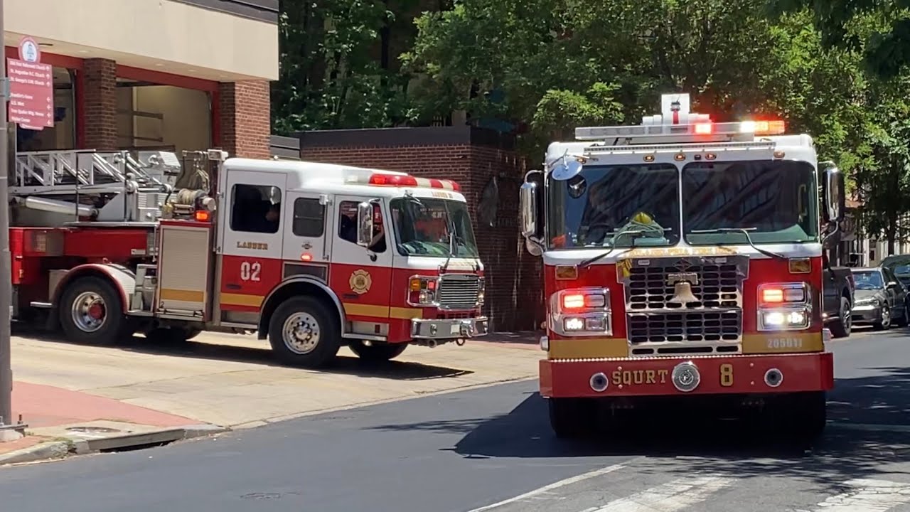 ⁴ᴷ ** First In Box Run ** Philadelphia Fire Department Squrt 8, Ladder 2 and Battalion 4 Responding.