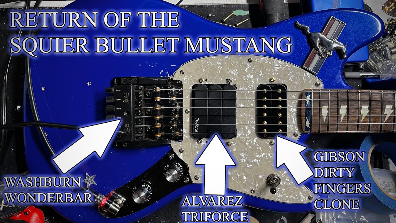 Alvarez Tri-Force Installation & Review: Modding the Squier Bullet Mustang AGAIN!