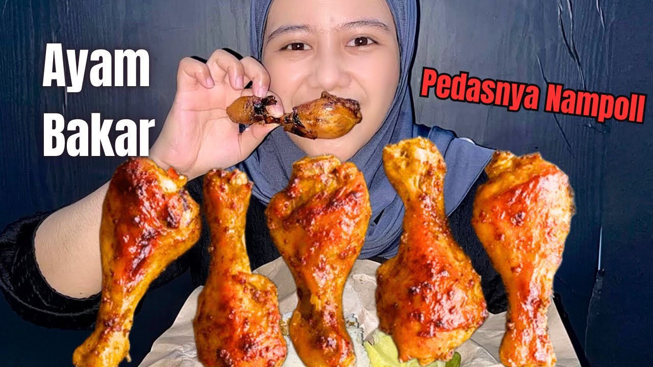 MUKBANG - AYAM BAKAR SAMBAL PEDAS OM AYID 🥵🔥🤤