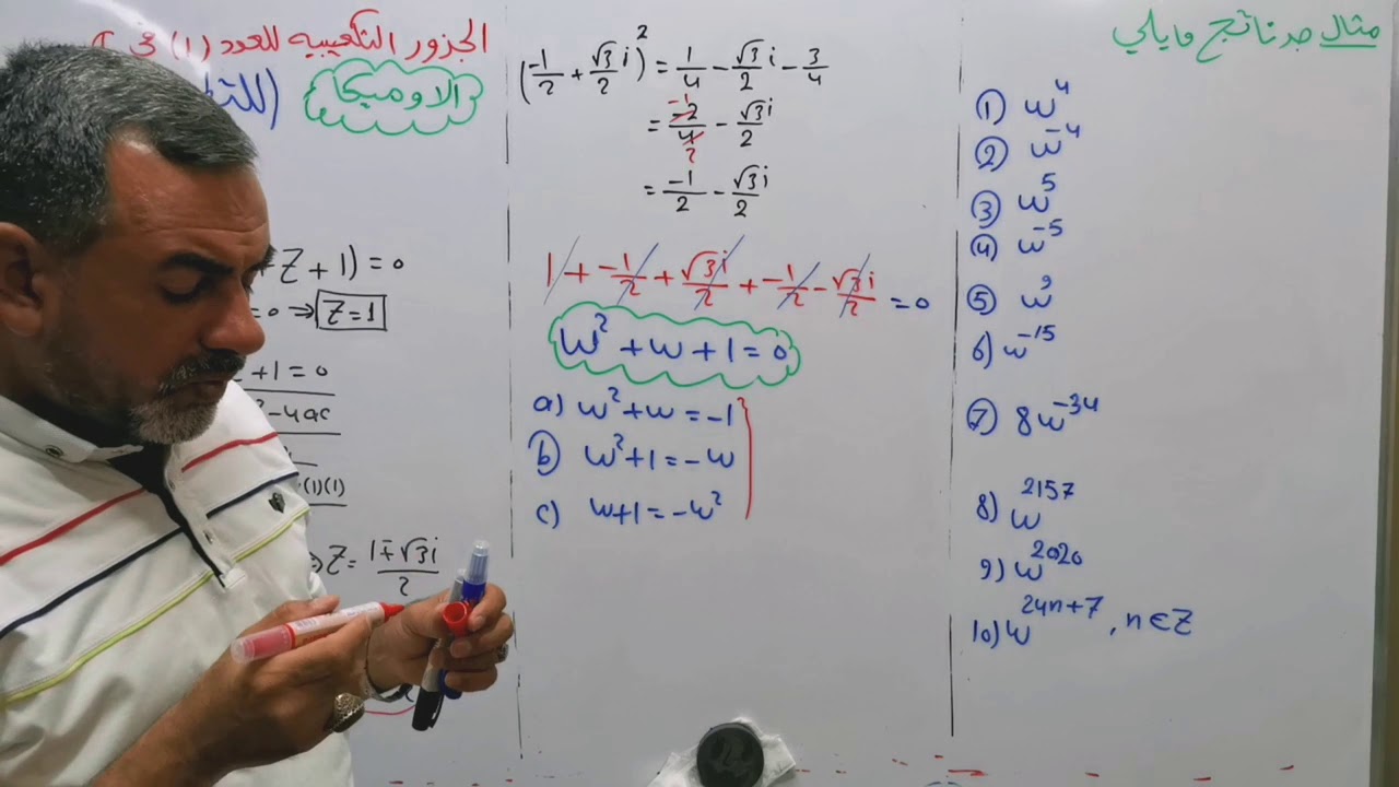 الرياضيات للسادس العلمي (الاوميكا) المحاضره 1 الاستاذ سليم العكيلي