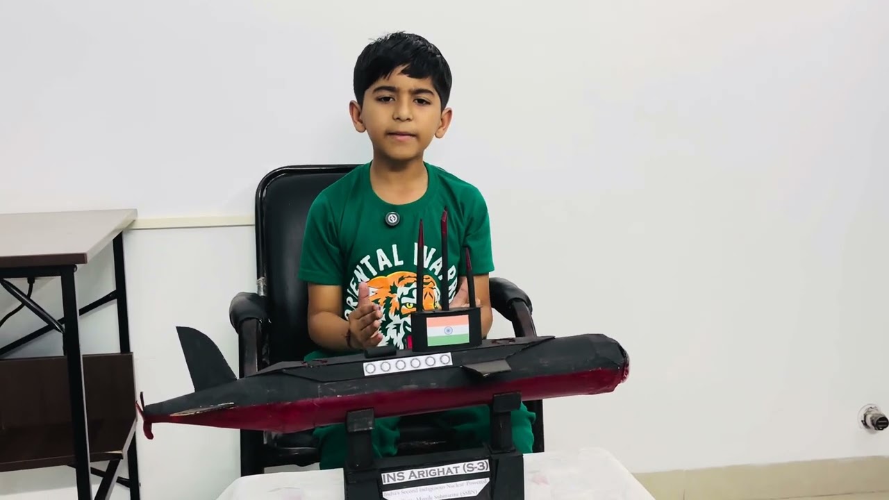 INS Arighaat Model by Adwik | School Project Presentation🇮🇳