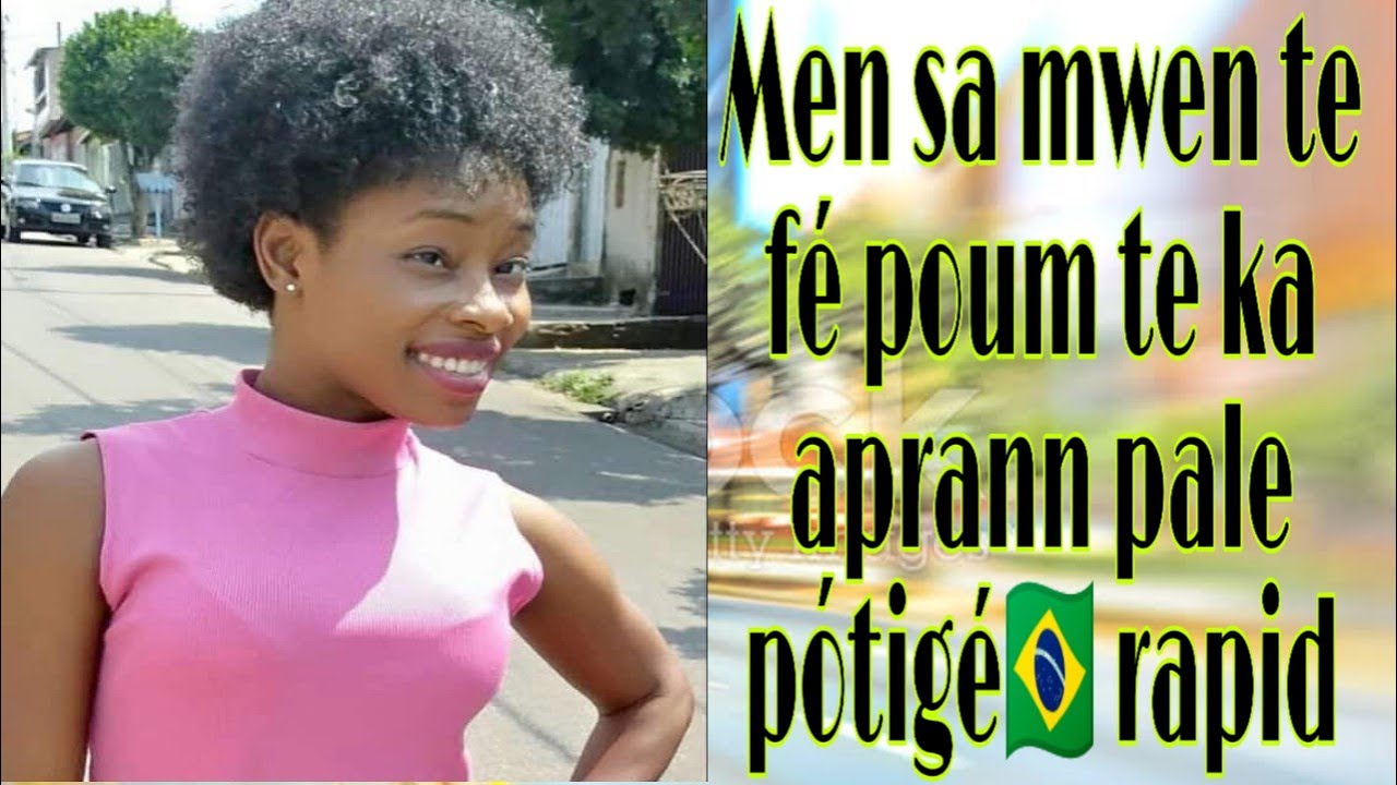 Men sa mwen te fé poum te ka aprann pale pótigé 🇧🇷 rapid siw fé yo Wap aprann pi rapid tou!